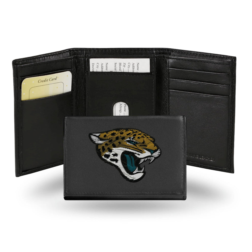 Jacksonville Jaguars Trifold Wallet - Embroidered