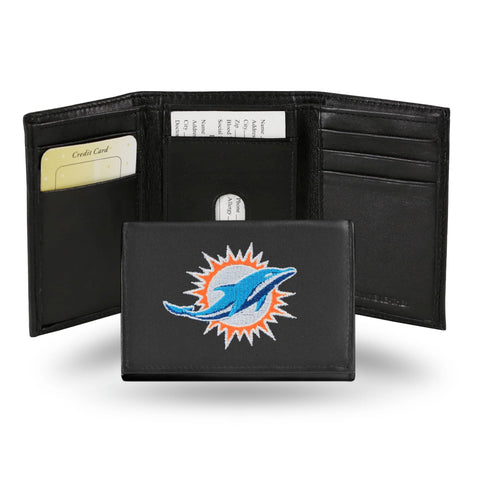 Miami Dolphins Trifold Wallet - Embroidered