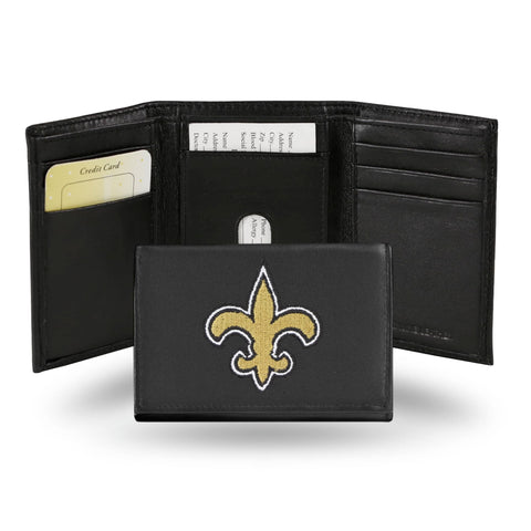 New Orleans Saints Trifold Wallet - Embroidered