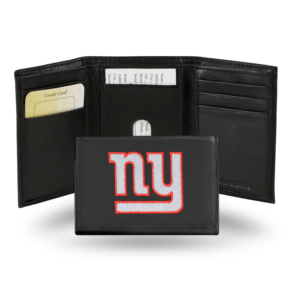 New York Giants Trifold Wallet - Embroidered