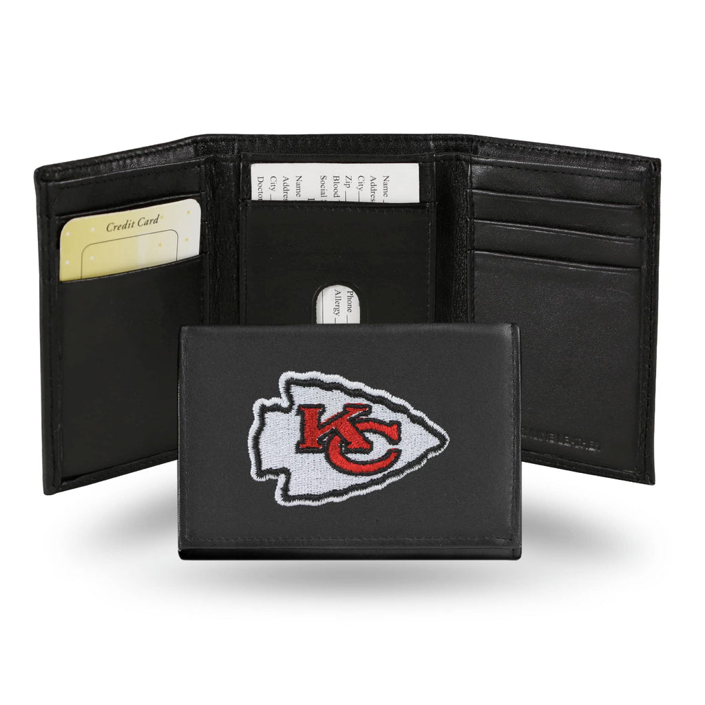 Kansas City Chiefs Trifold Wallet - Embroidered