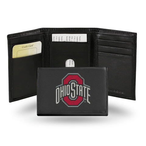 Ohio State Buckeyes Trifold Wallet - Embroidered