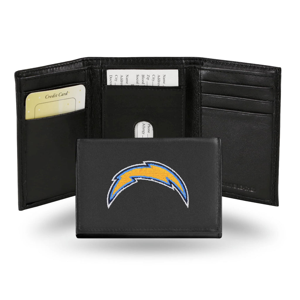 Los Angeles Chargers Trifold Wallet - Embroidered