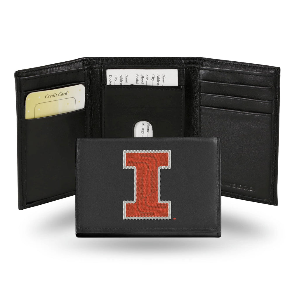 Illinois Fighting Illini Trifold Wallet - Embroidered