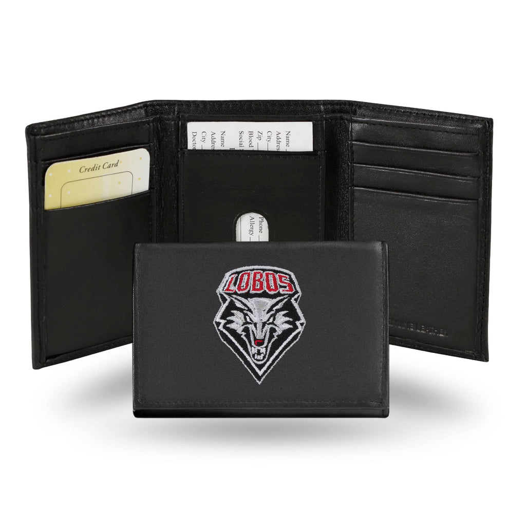 University of New Mexico Lobos Trifold Wallet - Embroidered