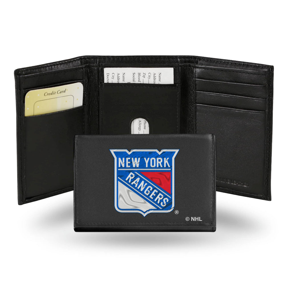 New York Rangers Trifold Wallet - Embroidered