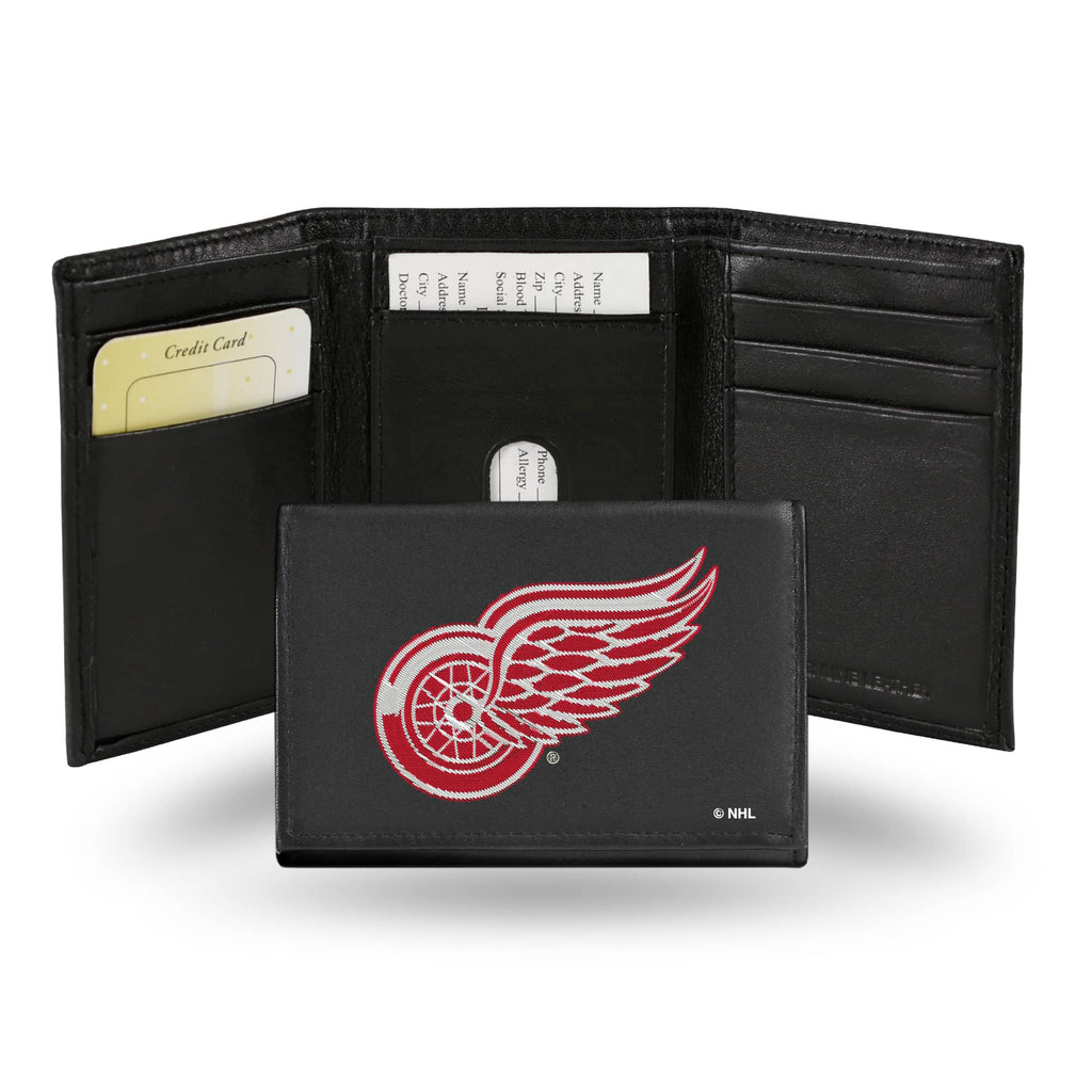 Detroit Red Wings Trifold Wallet - Embroidered