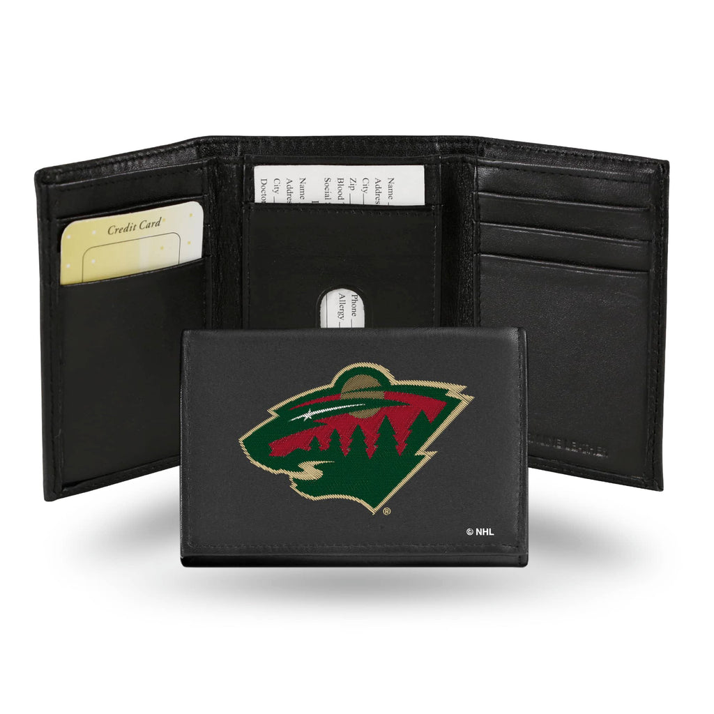 Minnesota Wild Trifold Wallet - Embroidered