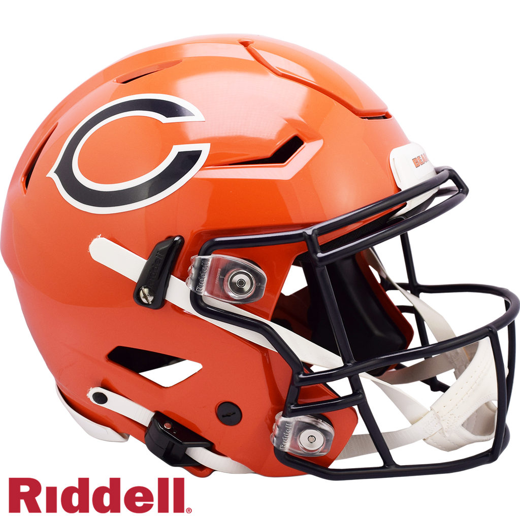 Chicago Bears Helmet Riddell Authentic Full Size SpeedFlex Style On Field Alternate