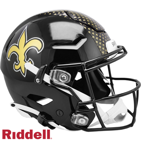 New Orleans Saints Helmet Riddell Authentic Full Size SpeedFlex Style On Field Alternate