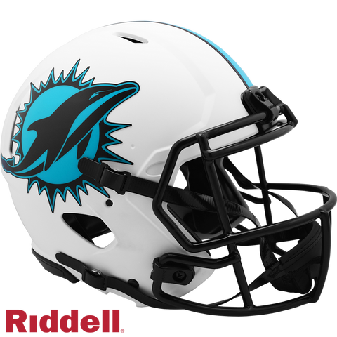Miami Dolphins Helmet Riddell Authentic Full Size Speed Style Lunar Eclipse Alternate