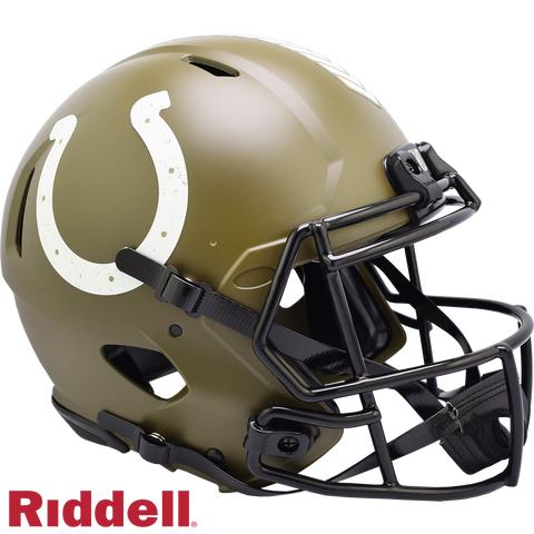 Indianapolis Colts Helmet Riddell Full Size Speed Style Salute To Service