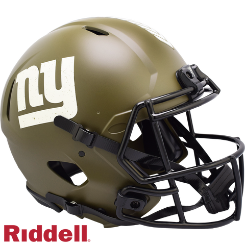 New York Giants Helmet Riddell Authentic Full Size Speed Style Salute To Service