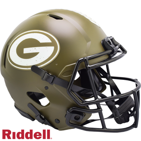 Green Bay Packers s Helmet Riddell Full Size Speed Style Salute To Service
