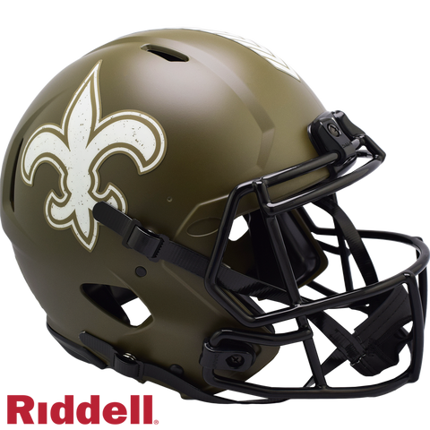 New Orleans Saints Helmet Riddell Full Size Speed Style Salute To Service