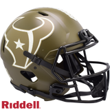 Houston Texans Helmet Riddell Full Size Speed Style Salute To Service