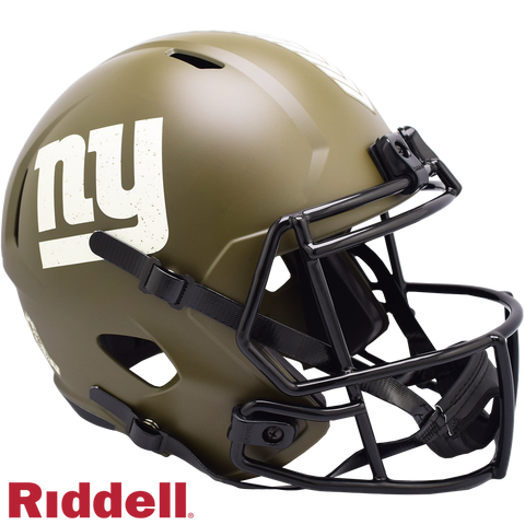 New York Giants Helmet Riddell Replica Full Size Speed Style Salute To Service
