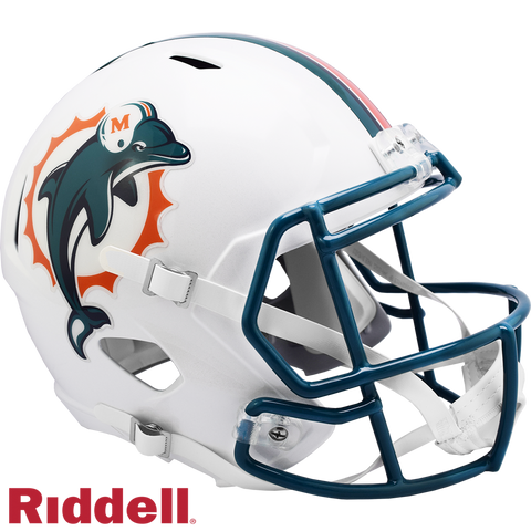 Miami Dolphins Helmet Riddell Replica Full Size Speed Style 1997 2012 T/B