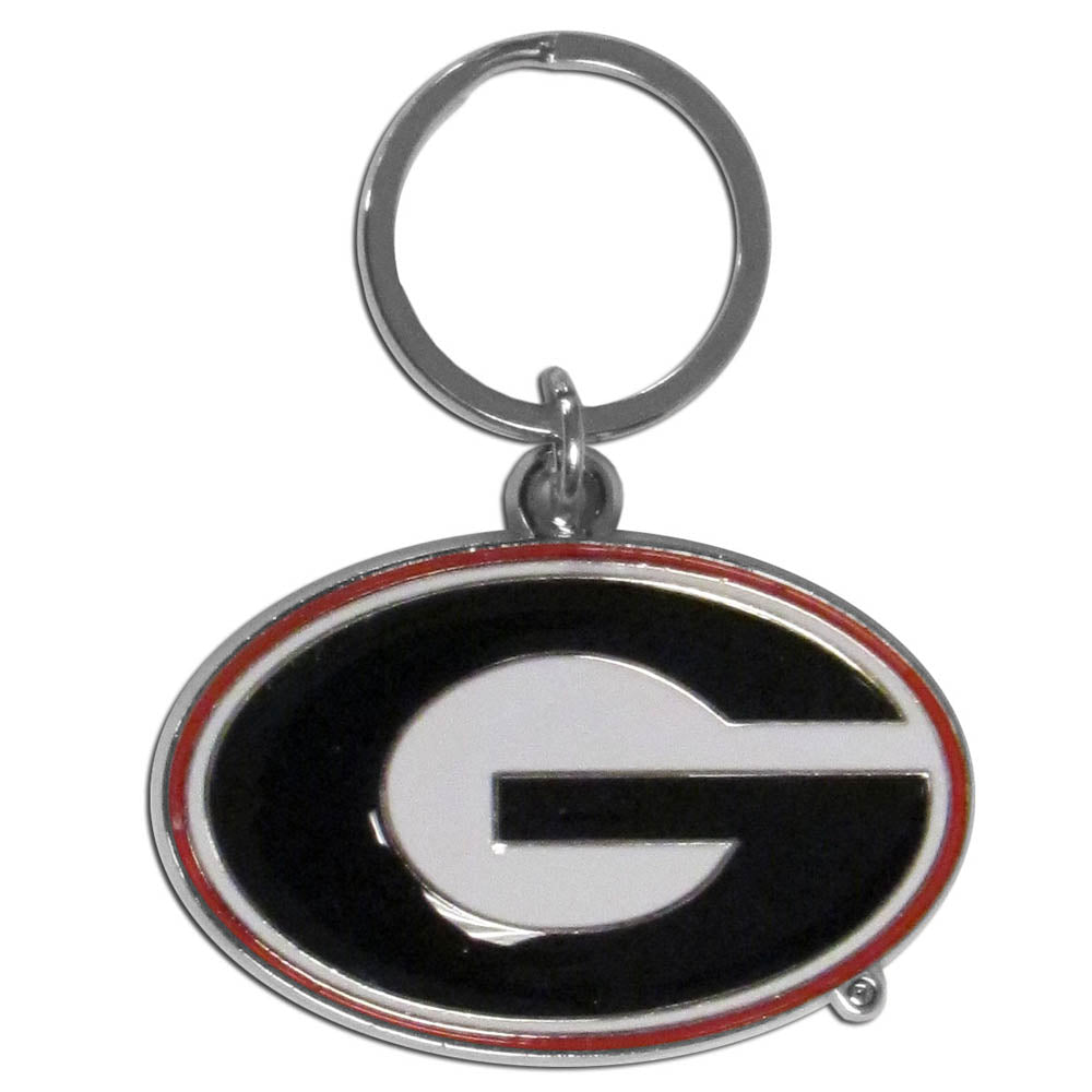 Georgia Bulldogs Enameled Key Chain