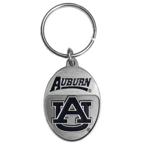 Auburn Tigers Carved Metal Key Chain