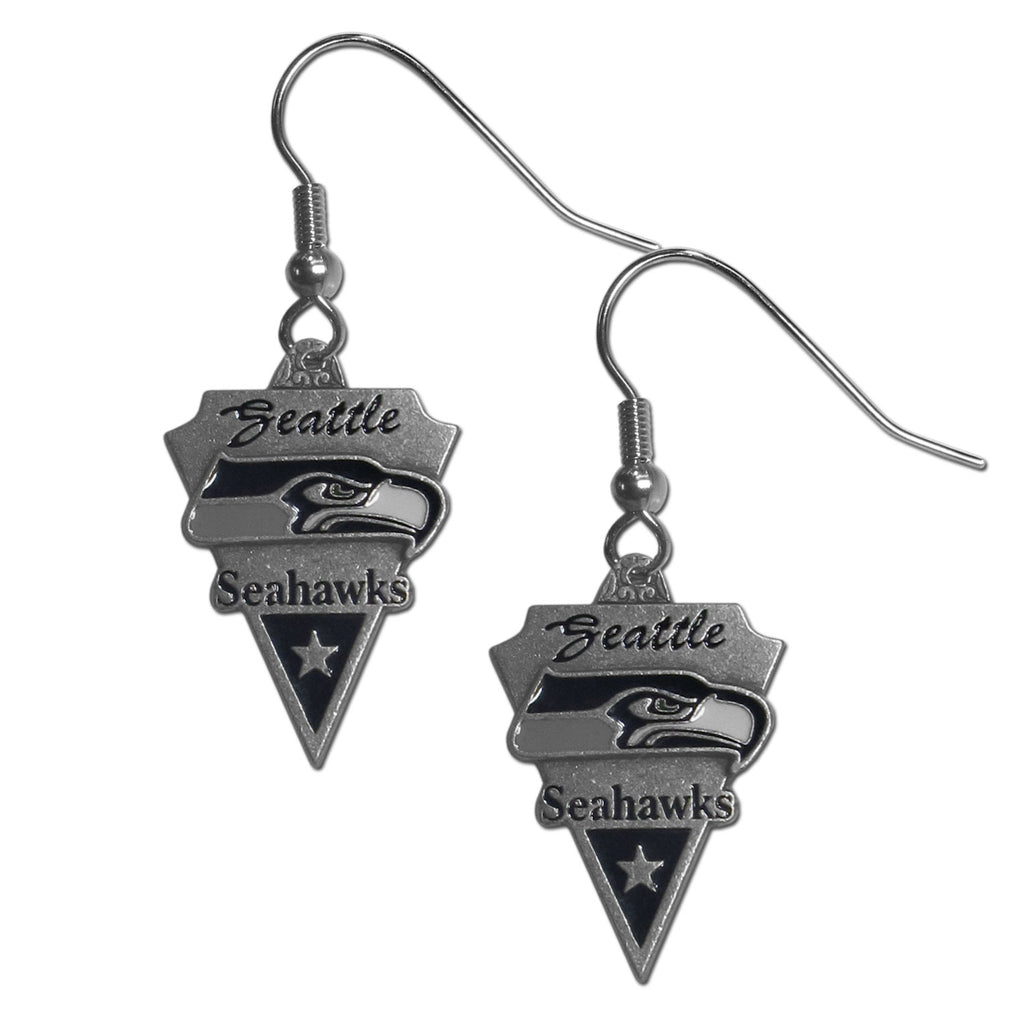 Seattle Seahawks Classic Earrings - Dangle Style