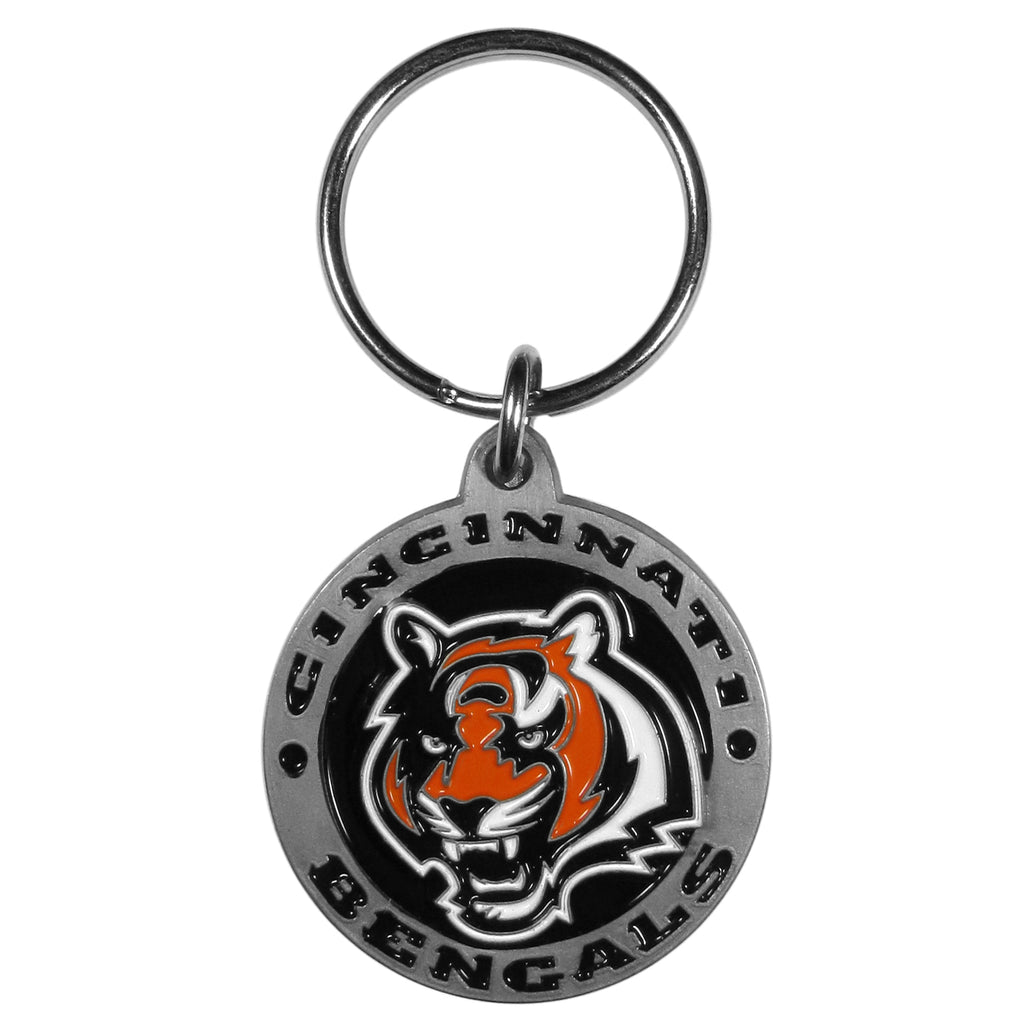 Cincinnati Bengals Carved Zinc Key Chain