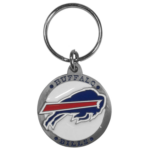Buffalo Bills   Carved Metal Key Chain 