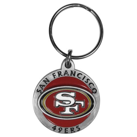 San Francisco 49ers   Carved Metal Key Chain 