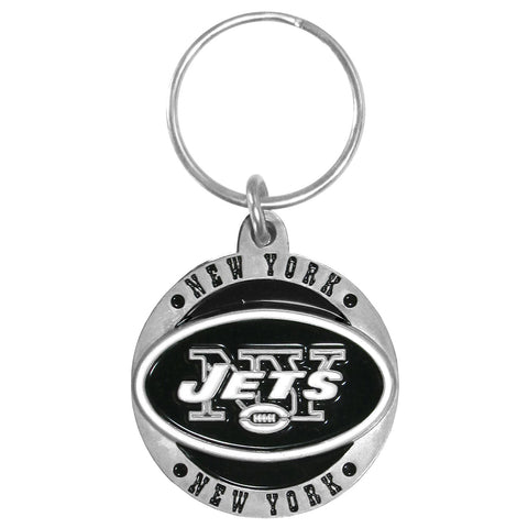 New York Jets Carved Zinc Key Chain