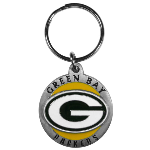 Green Bay Packers Carved Zinc Key Chain