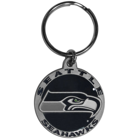 Seattle Seahawks Carved Zinc Key Chain