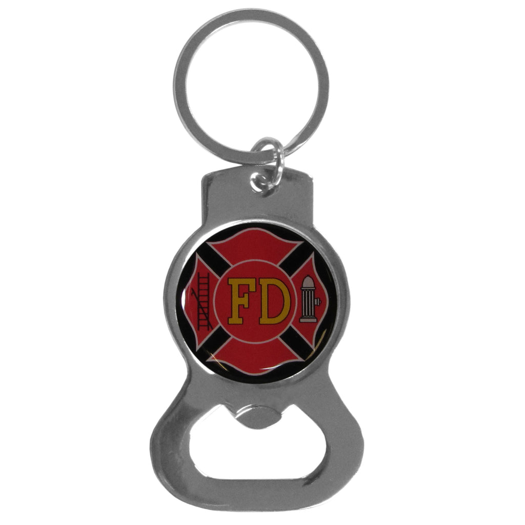Firefighter Bottle Opener Key Chain - Alt