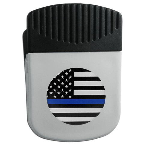 Thin Blue Line Navy Flag Chip Clip Magnet