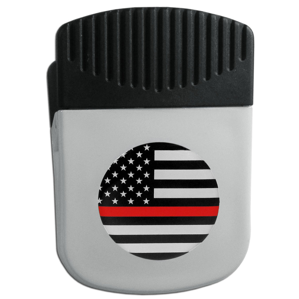 Thin Red Line Coast Guard Flag Chip Clip Magnet