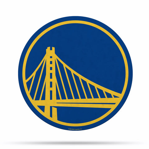 Golden State Warriors Pennant Shape Cut Logo Design Special Order
