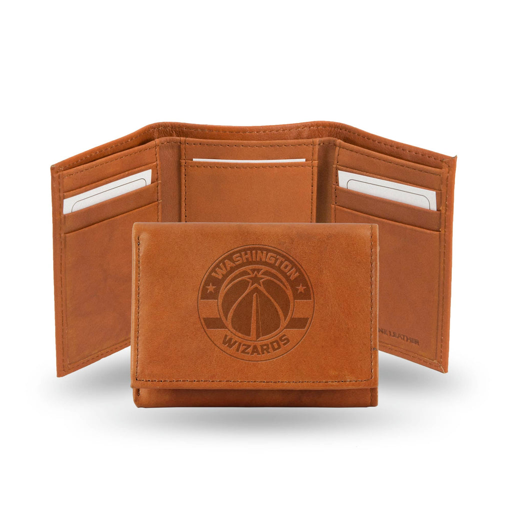 Washington Wizards Trifold Wallet - Pecan Cowhide