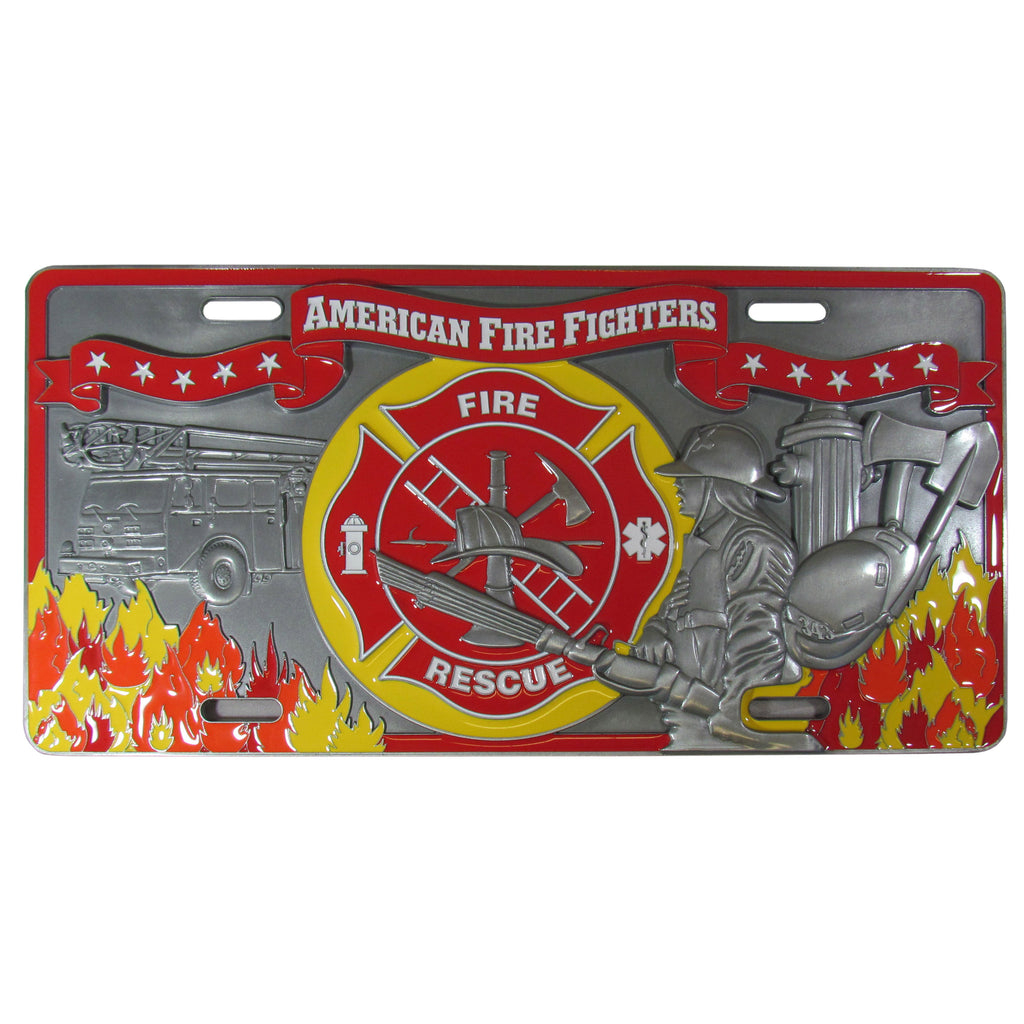 Fire Fighter 3D License Plate