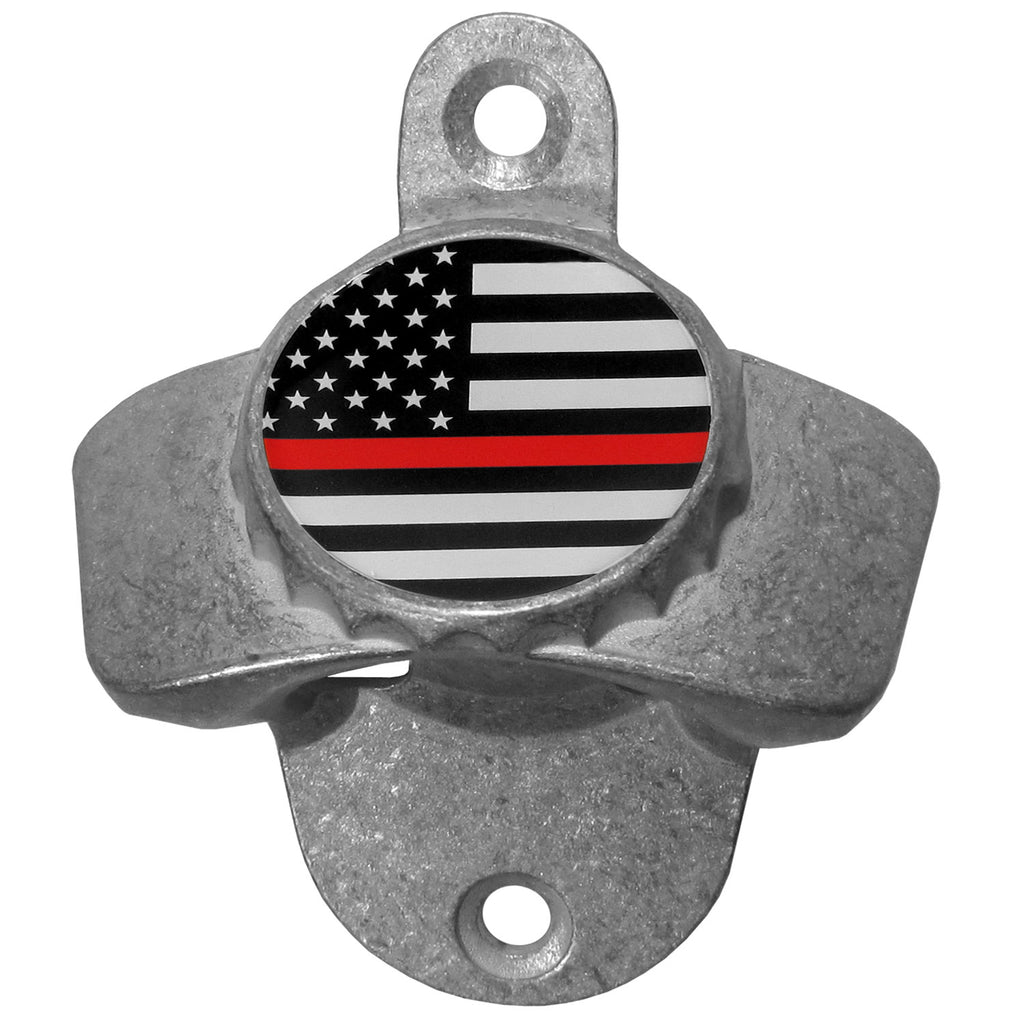 Thin Red Line Firefighter Flag Wall Mounted Bottle Opener