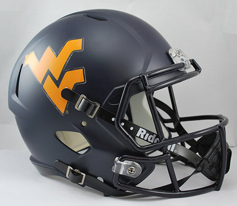 West Virginia Mountaineers Deluxe Replica Speed Helmet Special Order