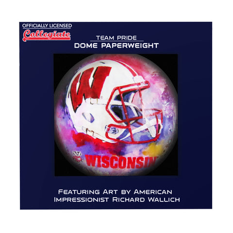 Wisconsin Badgers Paperweight Domed
