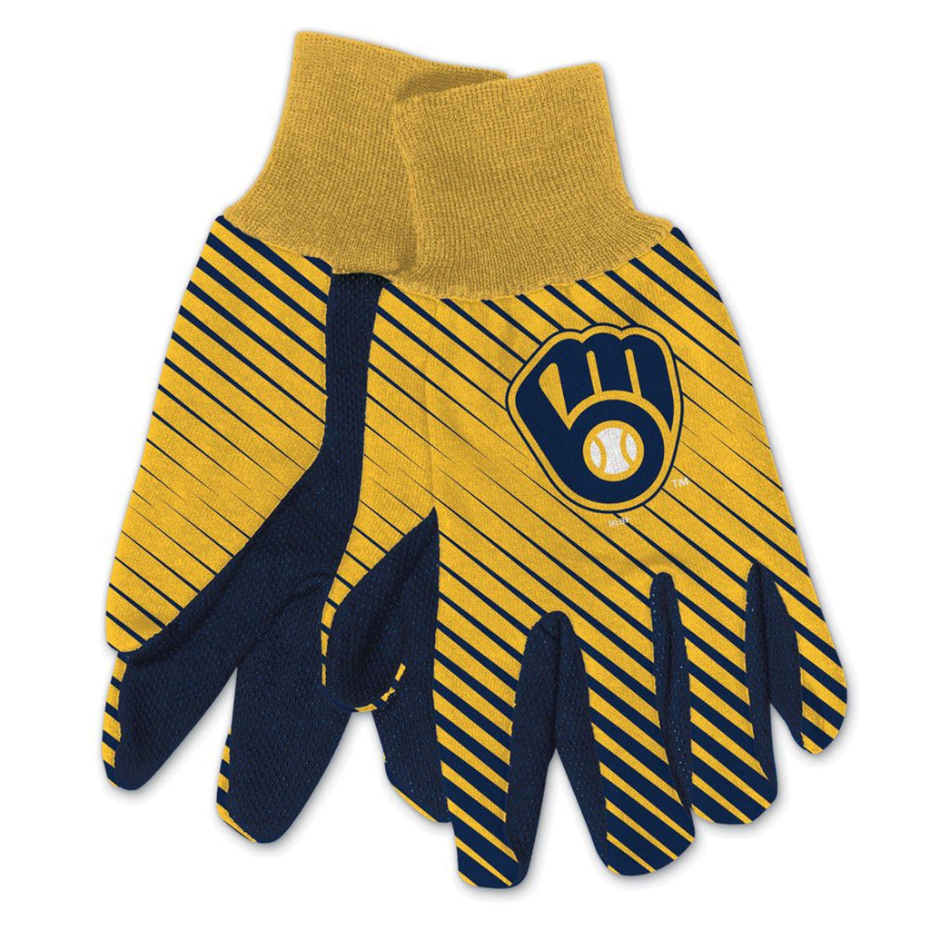 Milwaukee Brewers Two Tone Gloves Adult Size
