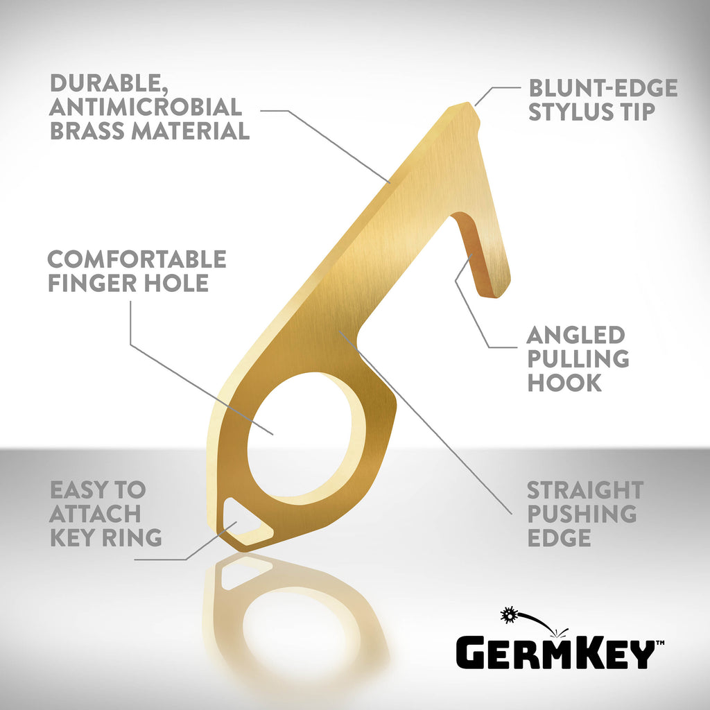 GermKey Brass Hand Tool