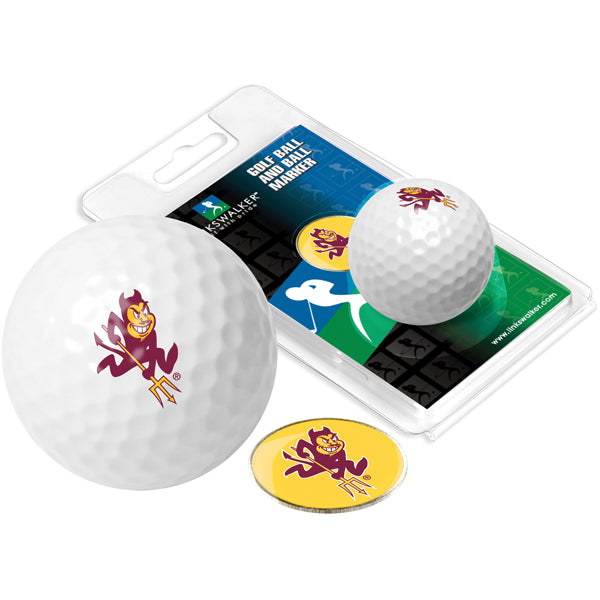 Arizona State Sun Devils Golf Ball One Pack with Marker