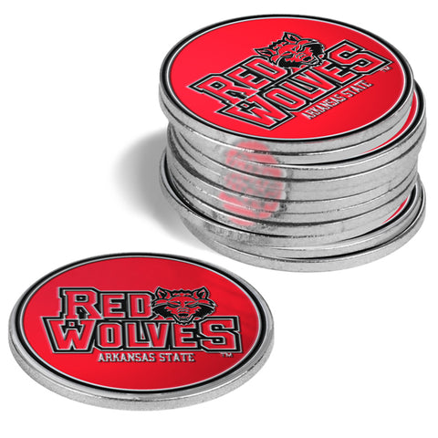Arkansas State Red Wolves 12 Pack Ball Markers