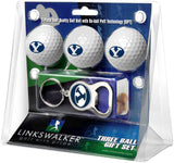 Brigham Young Univ. Cougars 3 Ball Gift Pack with Key Chain Bottle -  Opener