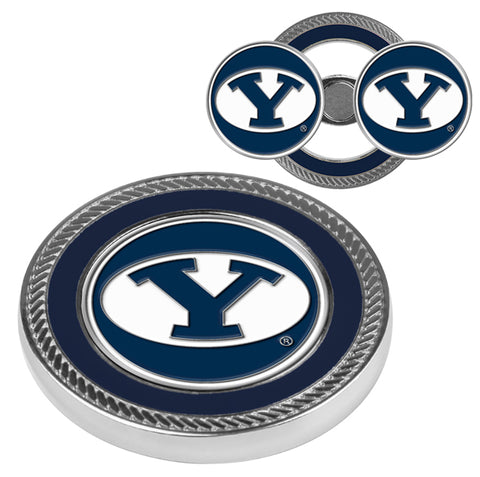 Brigham Young Univ. Cougars Challenge Coin / 2 Ball Markers