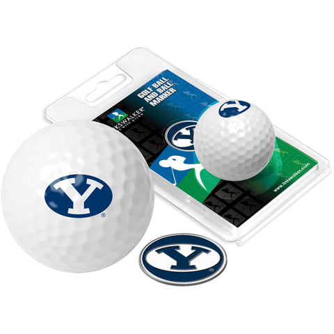 Brigham Young Univ. Cougars Golf Ball One Pack with Marker