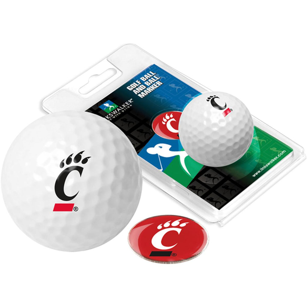 Cincinnati Bearcats Golf Ball One Pack with Marker