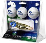 Creighton University Bluejays Gold Crosshair Divot Tool 3 Ball Gift Pack  -  Gold