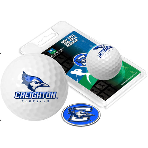 Creighton University Bluejays Golf Ball One Pack with Marker